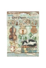 STAMPERIA STAMPERIA SYMPHONY A6 MINI RICE PAPER 8/PK