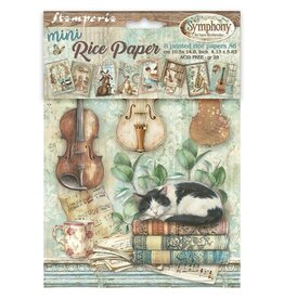 STAMPERIA STAMPERIA SYMPHONY A6 MINI RICE PAPER 8/PK