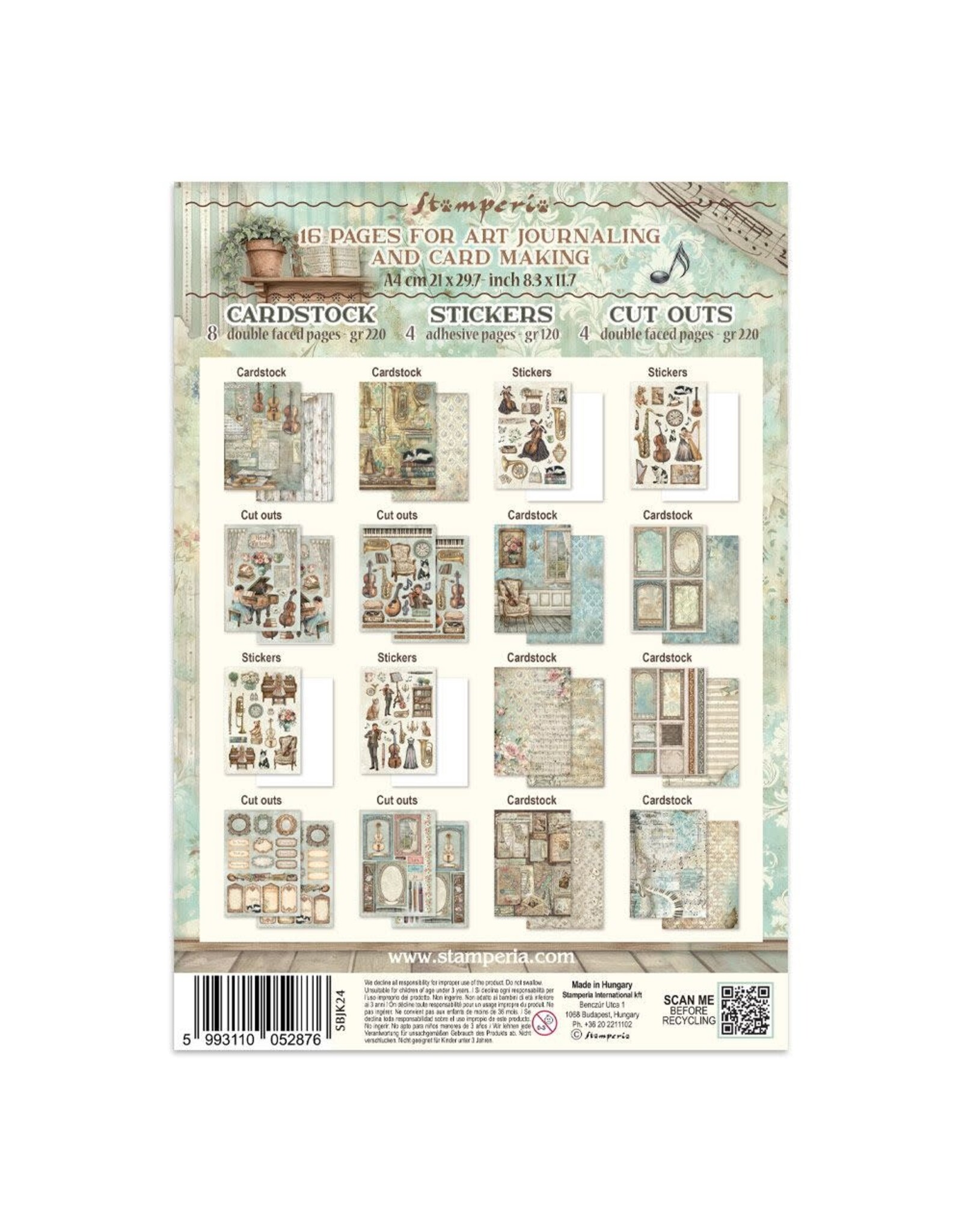 STAMPERIA STAMPERIA SYMPHONY JUNK JOURNAL