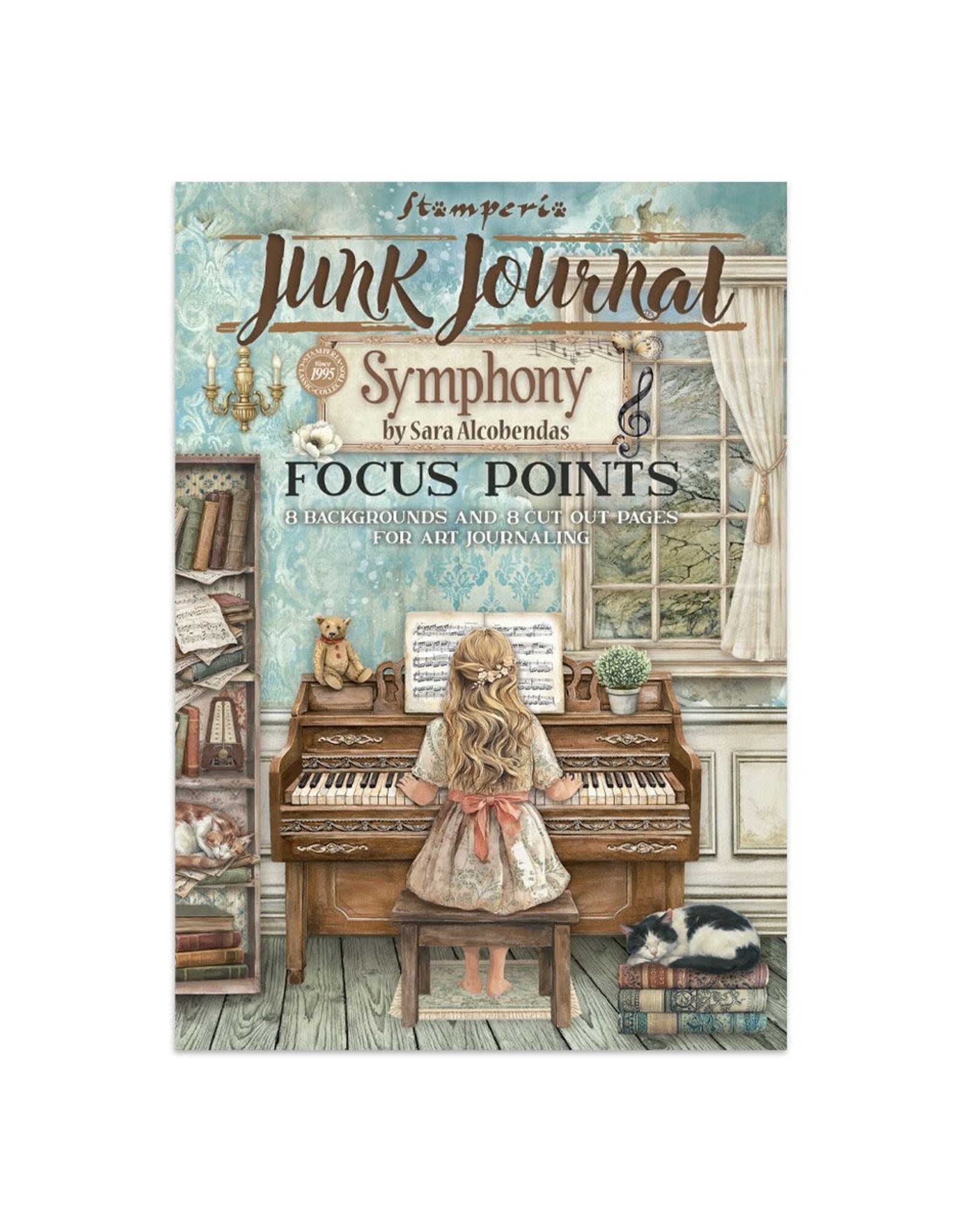 STAMPERIA STAMPERIA SYMPHONY A5 FOCUS POINTS JUNK JOURNAL