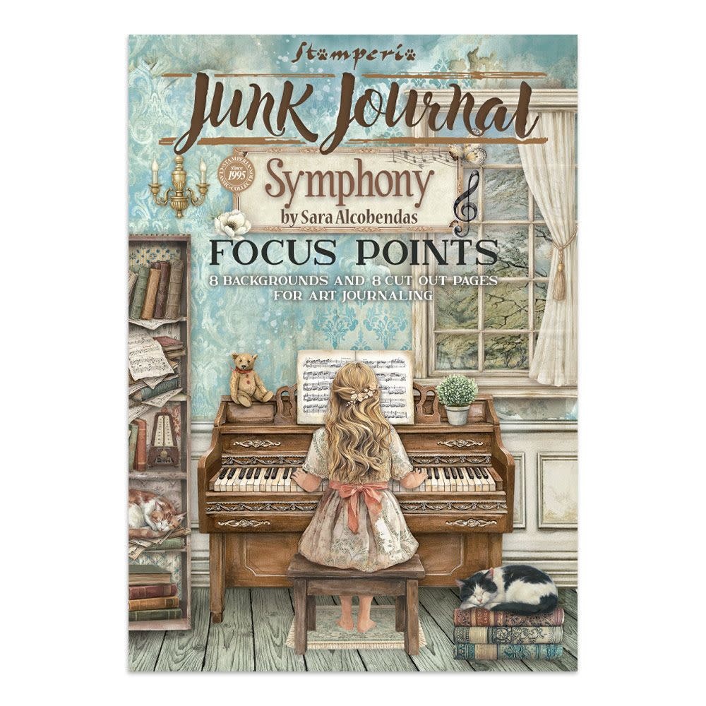 STAMPERIA STAMPERIA SYMPHONY A5 FOCUS POINTS JUNK JOURNAL