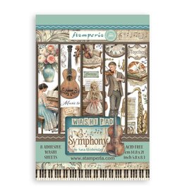 STAMPERIA STAMPERIA SYMPHONY A5 WASHI PAD
