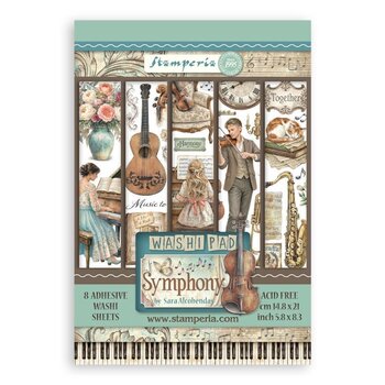 STAMPERIA STAMPERIA SYMPHONY A5 WASHI PAD