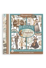 STAMPERIA STAMPERIA SYMPHONY ASSORTED RUB-ONS 6/PK