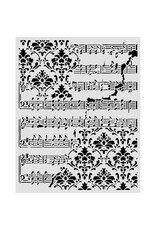 STAMPERIA STAMPERIA SYMPHONY SCORE AND FRIZE 20x25cm STENCIL
