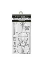 STAMPERIA STAMPERIA SYMPHONY VIOLIN SECTIONS 12x25cm STENCIL