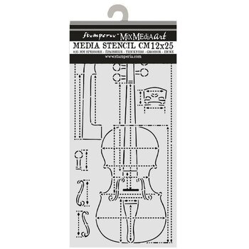 STAMPERIA STAMPERIA SYMPHONY VIOLIN SECTIONS 12x25cm STENCIL