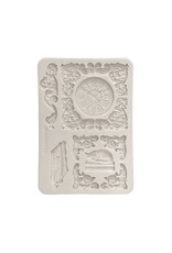 STAMPERIA STAMPERIA SYMPHONY CLOCK AND CAT A5 SILICONE MOULD