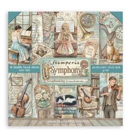 STAMPERIA STAMPERIA SYMPHONY 12x12 PAPER PACK 10 SHEETS