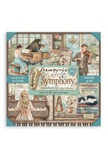 STAMPERIA STAMPERIA SYMPHONY MAXI PAD 12x12 PAPER PACK 22 SHEETS
