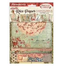 STAMPERIA STAMPERIA ORIENTAL GARDEN A6 MINI RICE PAPER 8/PK
