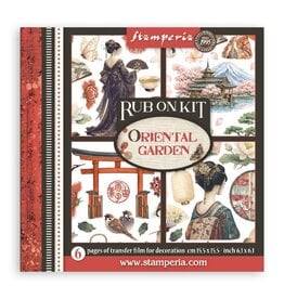 STAMPERIA STAMPERIA ORIENTAL GARDEN ASSORTED RUB-ONS 6/PK