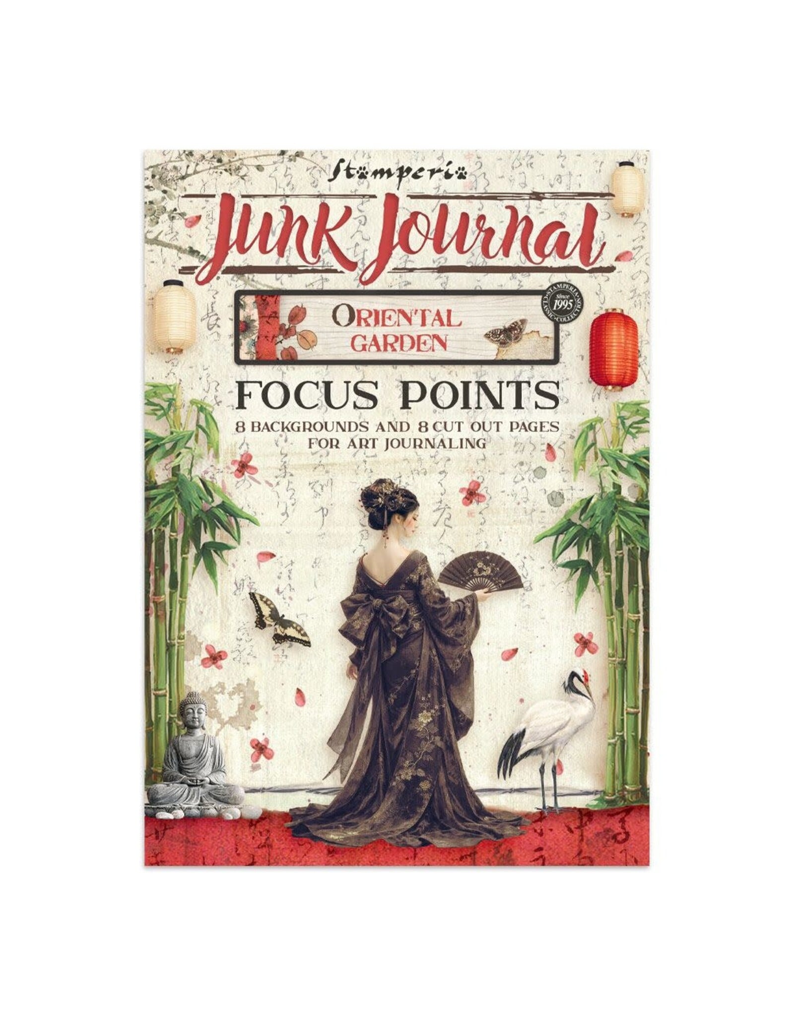 STAMPERIA STAMPERIA ORIENTAL GARDEN A5 FOCUS POINTS JUNK JOURNAL