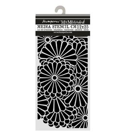 STAMPERIA STAMPERIA ORIENTAL GARDEN FLOWERS PATTERN 12x25cm STENCIL