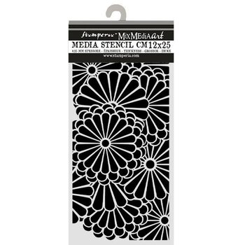 STAMPERIA STAMPERIA ORIENTAL GARDEN FLOWERS PATTERN 12x25cm STENCIL