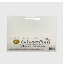 COUTURE CREATIONS COUTURE CREATIONS GOLETTERPRESS WHITE COTTON CARDSTOCK