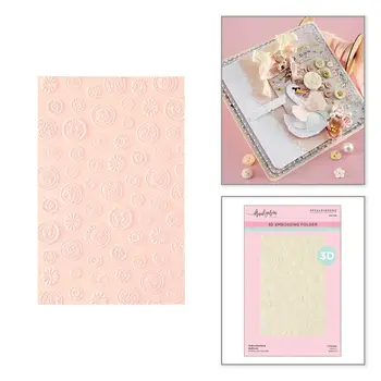 SPELLBINDERS SPELLBINDERS FRANK GARCIA HABERDASHERY BUTTONS 3D EMBOSSING FOLDER