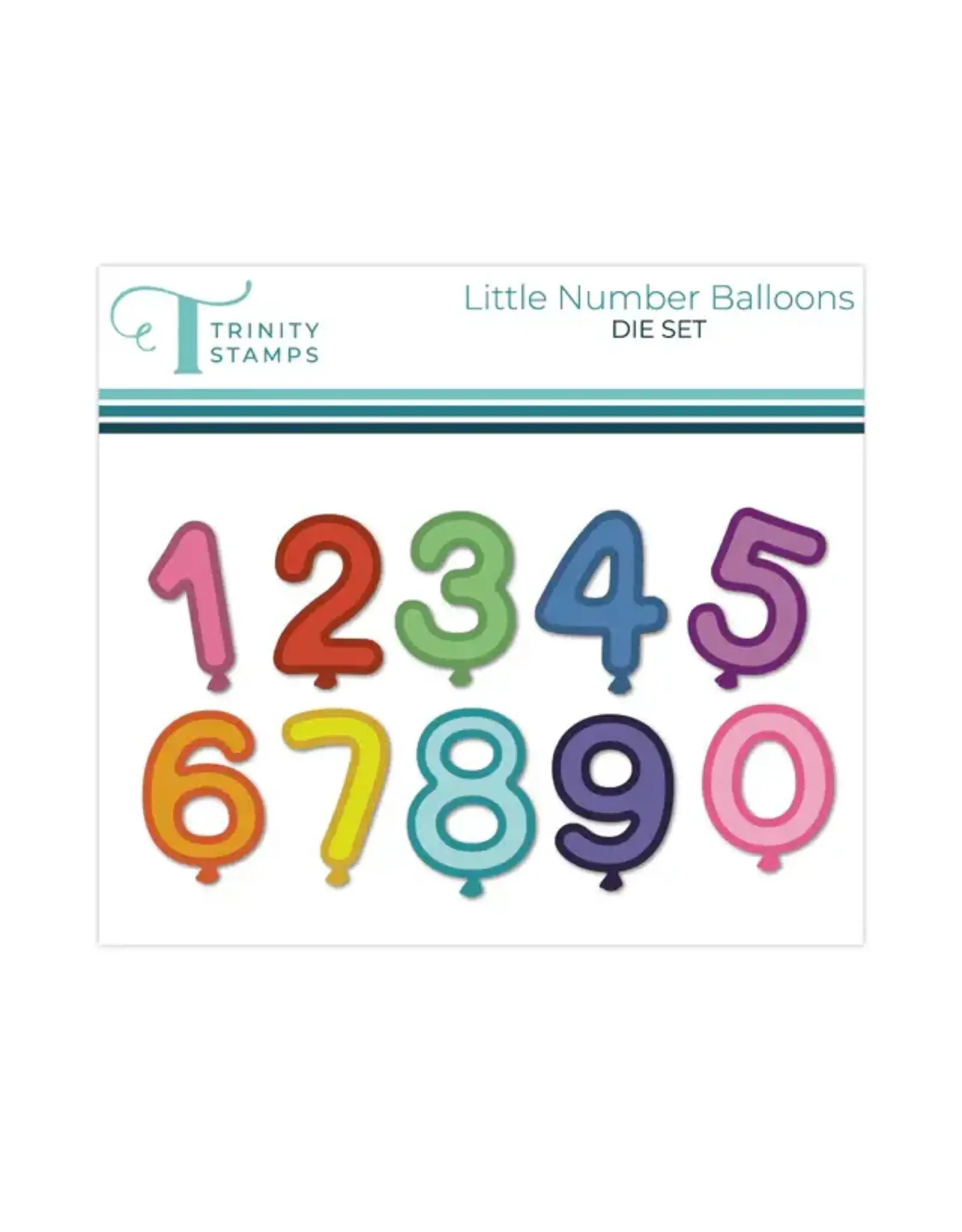 TRINITY STAMPS TRINITY STAMPS LITTLE NUMBER BALLOONS DIE SET