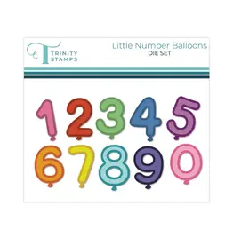TRINITY STAMPS TRINITY STAMPS LITTLE NUMBER BALLOONS DIE SET
