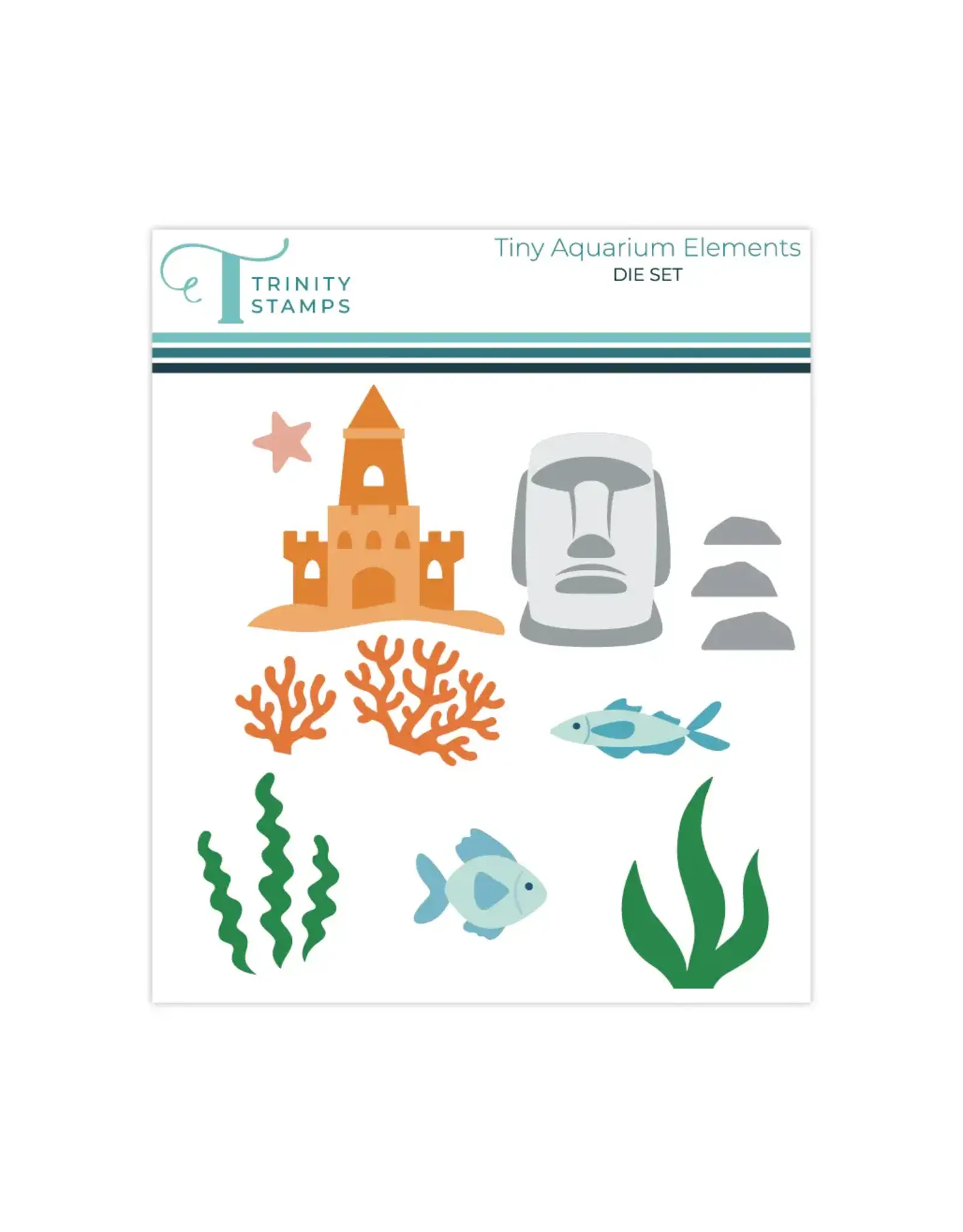 TRINITY STAMPS TRINITY STAMPS TINY AQUARIUM ELEMENTS DIE SET