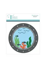 TRINITY STAMPS TRINITY STAMPS PORTHOLE CIRCLE CARD ADD-ON DIE SET