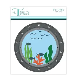 TRINITY STAMPS TRINITY STAMPS PORTHOLE CIRCLE CARD ADD-ON DIE SET