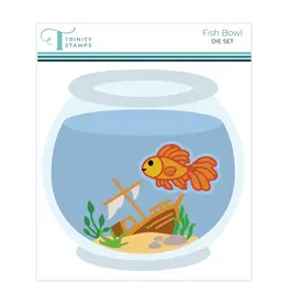 TRINITY STAMPS TRINITY STAMPS FISH BOWL CIRCLE CARD ADD-ON DIE SET