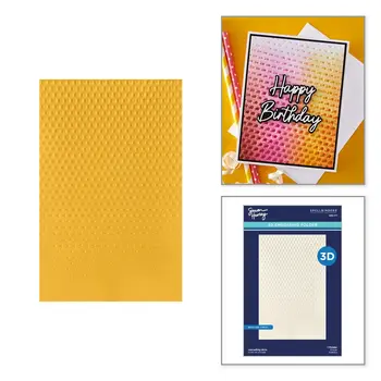 SPELLBINDERS SPELLBINDERS SIMON HURLEY CASCADING DOTS 3D EMBOSSING FOLDER