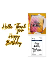 SPELLBINDERS SPELLBINDERS SIMON HURLEY BIG & BOLD SENTIMENTS ETCHED DIE SET