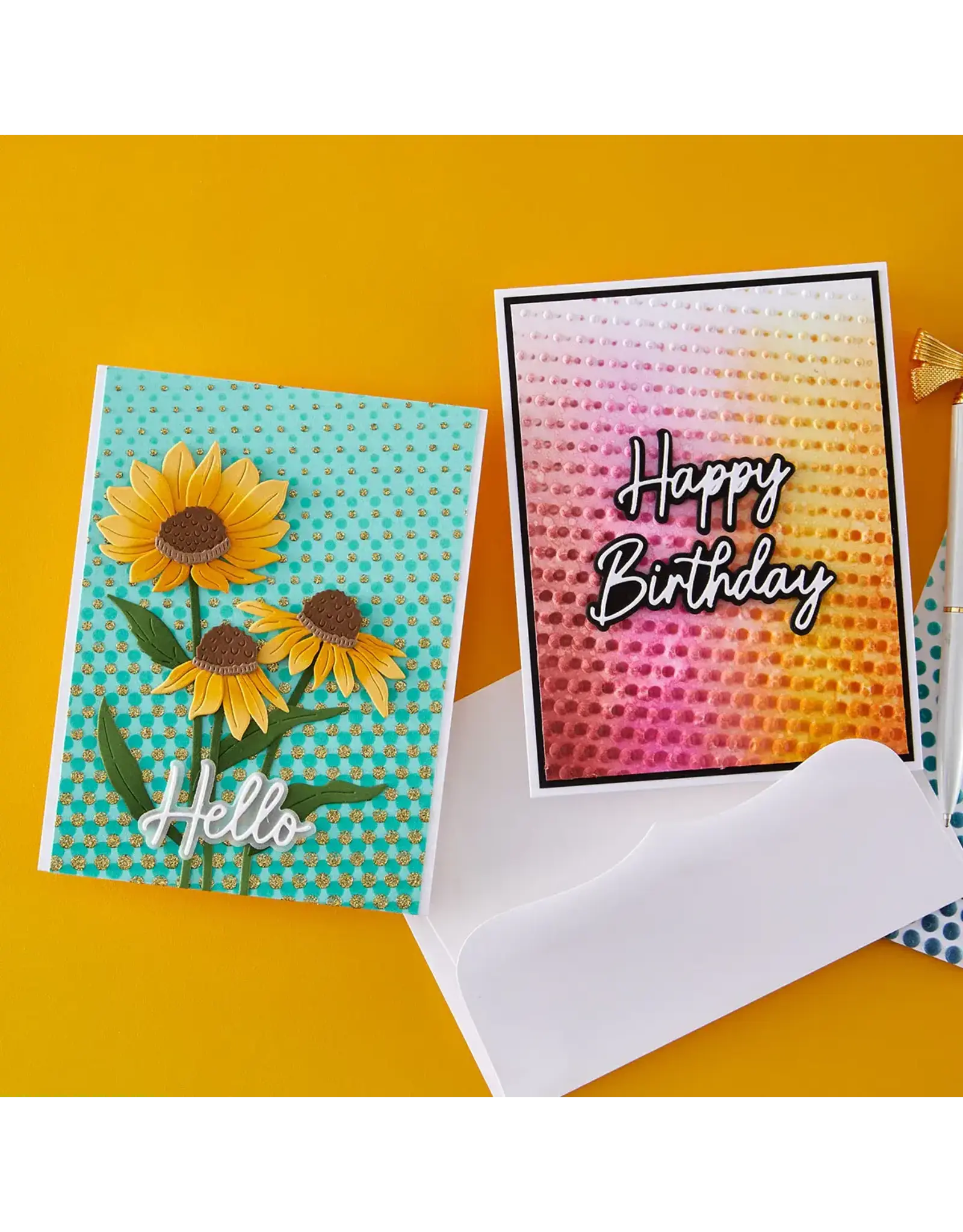 SPELLBINDERS SPELLBINDERS SIMON HURLEY BIG & BOLD SENTIMENTS ETCHED DIE SET