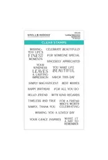 SPELLBINDERS SPELLBINDERS LASTING IMPRESSION SENTIMENTS CLEAR STAMP SET