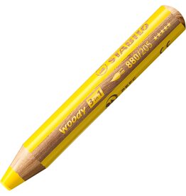 STABILO STABILO YELLOW WOODY 3 IN 1 PENCIL