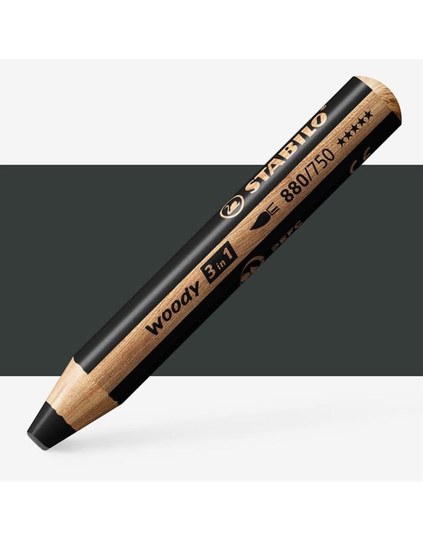 STABILO STABILO BLACK WOODY 3 IN 1 PENCIL