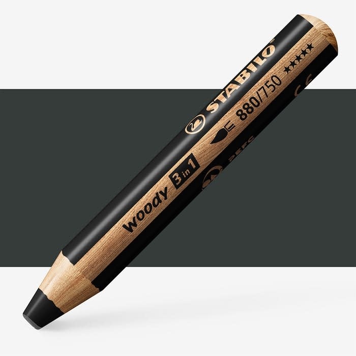 STABILO STABILO BLACK WOODY 3 IN 1 PENCIL