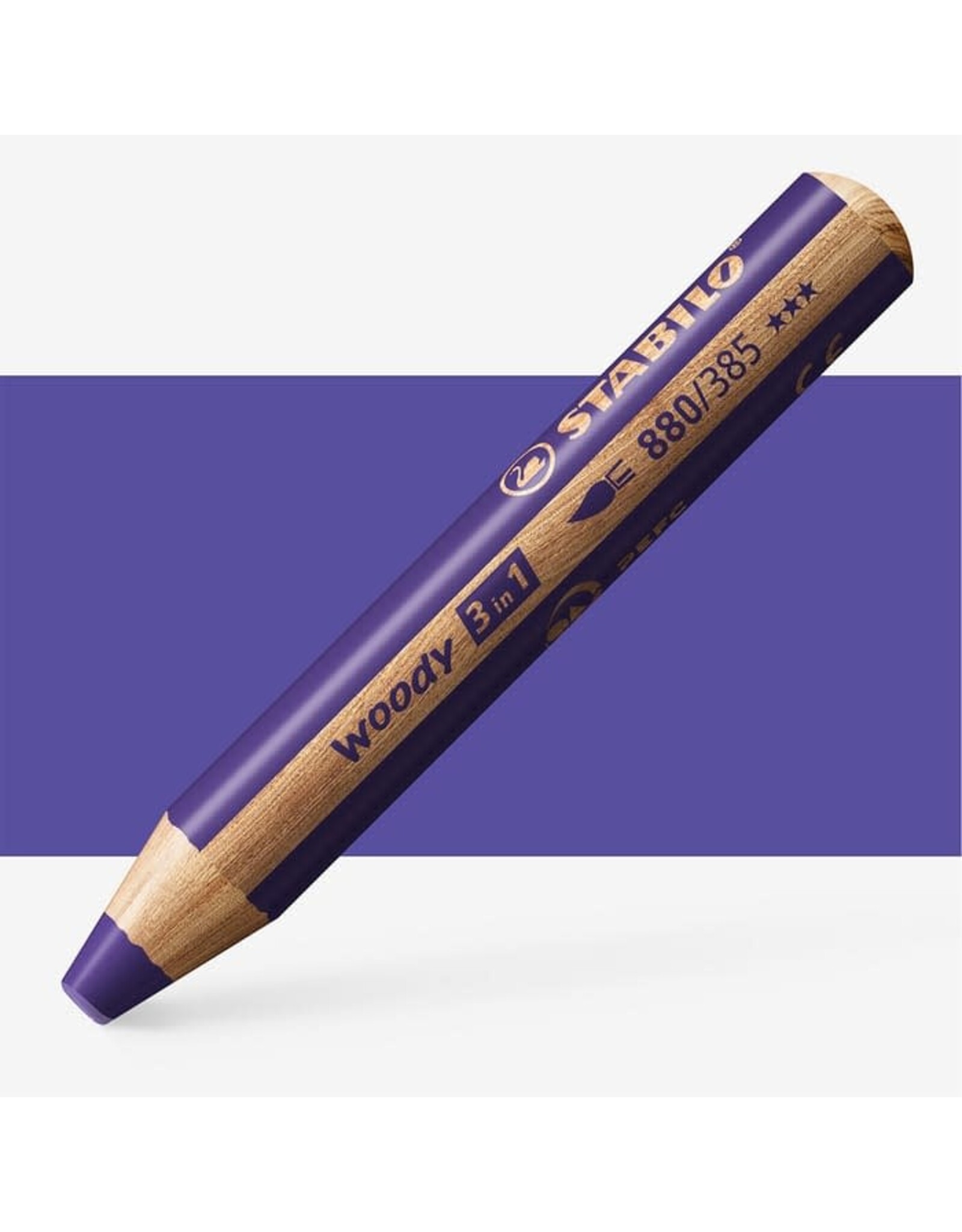 STABILO STABILO VIOLET WOODY 3 IN 1 PENCIL