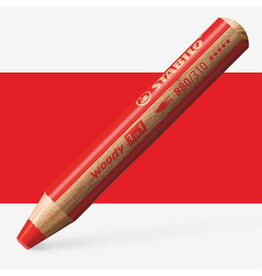 STABILO STABILO RED WOODY 3 IN 1 PENCIL