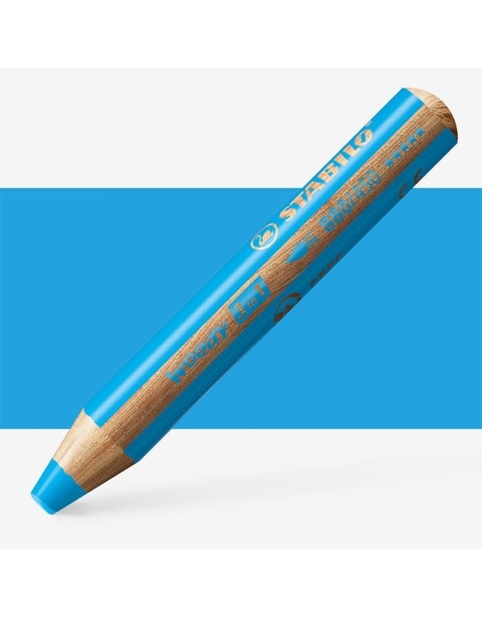 STABILO STABILO CYAN BLUE WOODY 3 IN 1 PENCIL