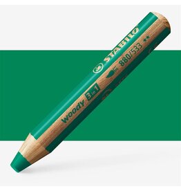 STABILO STABILO DARK GREEN WOODY 3 IN 1 PENCIL