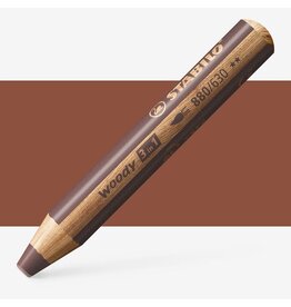 STABILO STABILO BROWN WOODY 3 IN 1 PENCIL