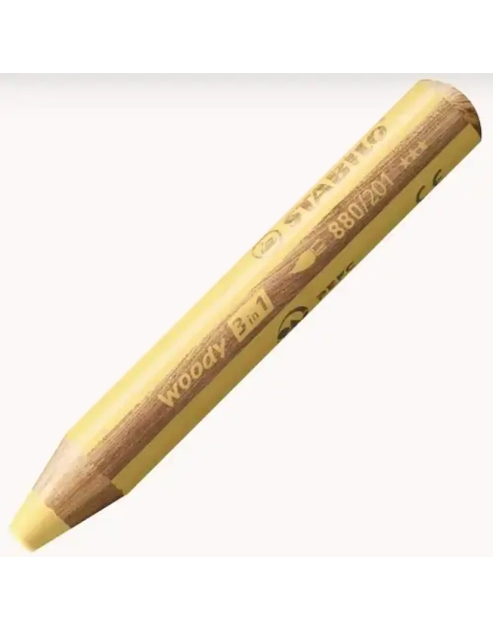 STABILO STABILO PASTEL YELLOW WOODY 3 IN 1 PENCIL
