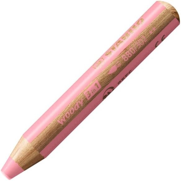 STABILO STABILO PASTEL PINK WOODY 3 IN 1 PENCIL