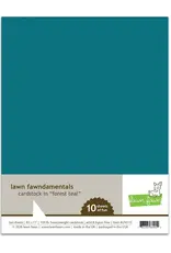LAWN FAWN LAWN FAWN FOREST TEAL 8.5x11 CARDSTOCK 10/PK