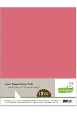 LAWN FAWN LAWN FAWN SUNSET ORANGE 8.5x11 CARDSTOCK 10/PK