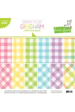 LAWN FAWN LAWN FAWN GIDDY FOR GINGHAM 12x12 COLLECTION PACK 12 SHEETS