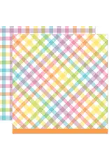 LAWN FAWN LAWN FAWN GIDDY FOR GINGHAM AMBROSIA SALAD 12x12 CARDSTOCK