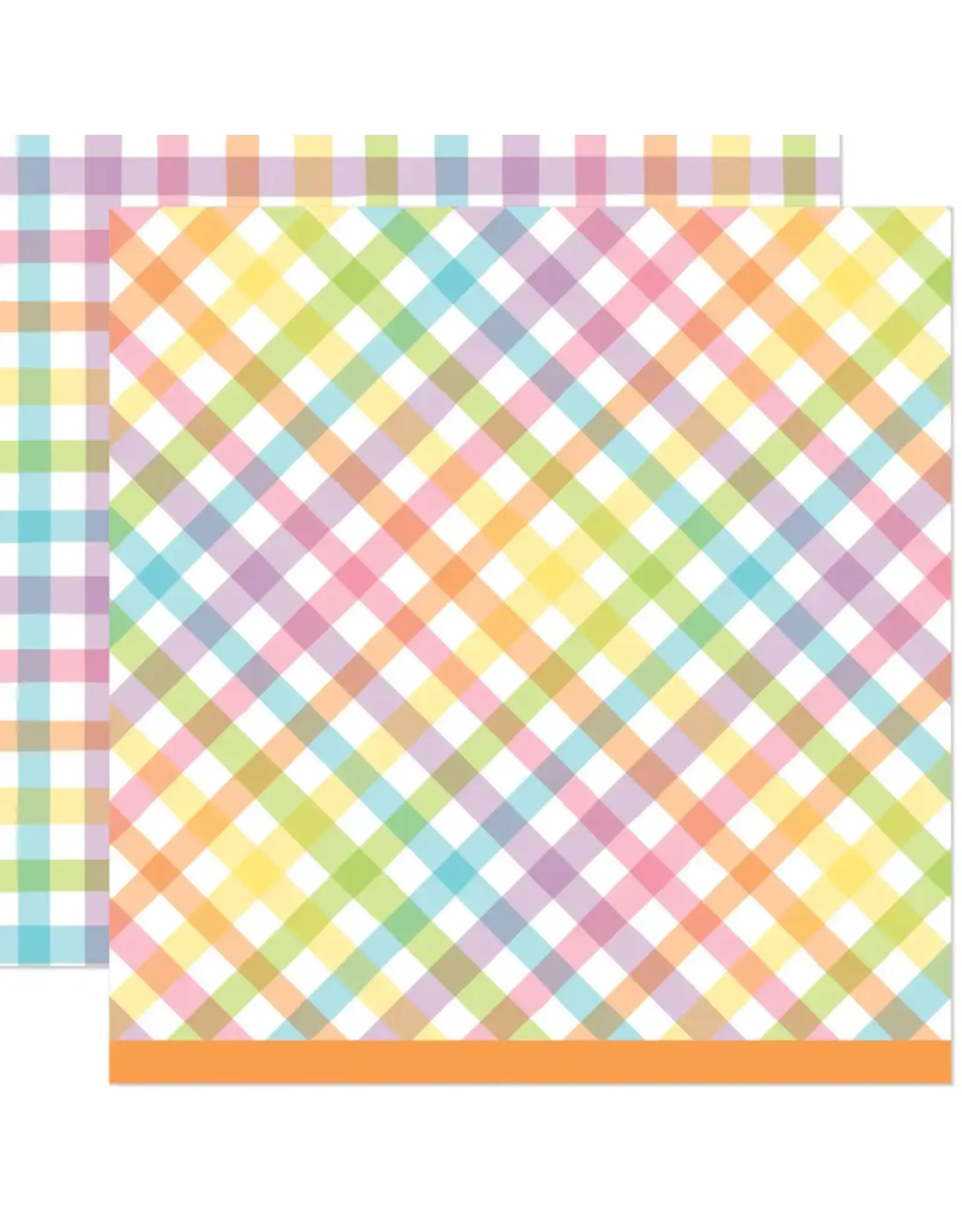 LAWN FAWN LAWN FAWN GIDDY FOR GINGHAM AMBROSIA SALAD 12x12 CARDSTOCK