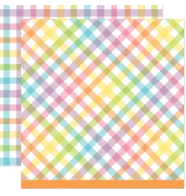LAWN FAWN LAWN FAWN GIDDY FOR GINGHAM AMBROSIA SALAD 12x12 CARDSTOCK