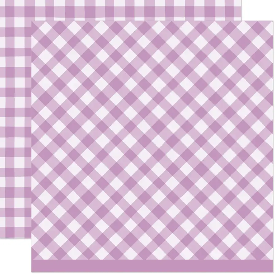 LAWN FAWN LAWN FAWN GIDDY FOR GINGHAM BERRIES 12x12 CARDSTOCK
