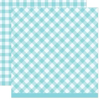 LAWN FAWN LAWN FAWN GIDDY FOR GINGHAM COOLER 12x12 CARDSTOCK