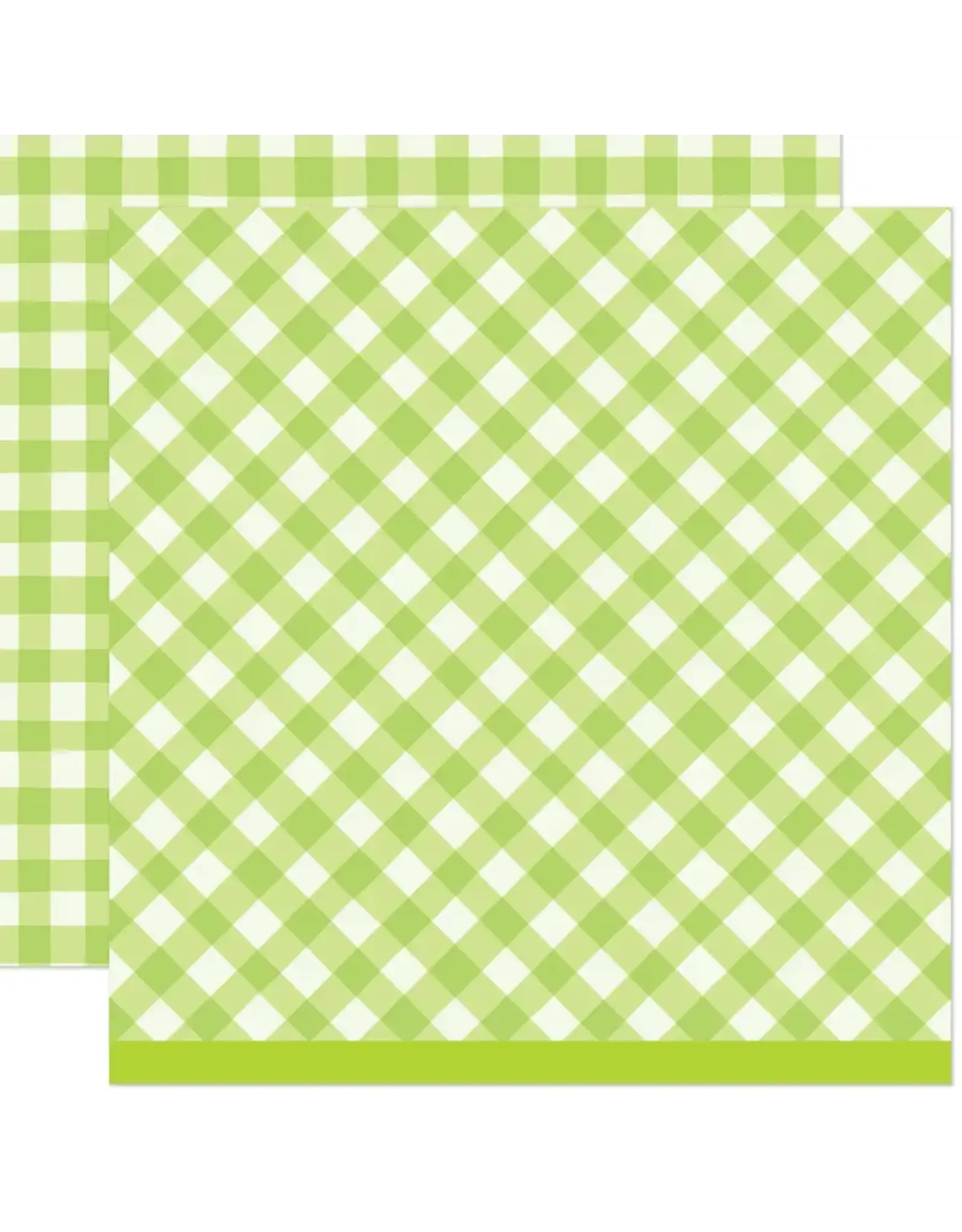 LAWN FAWN LAWN FAWN GIDDY FOR GINGHAM SANDWICHES 12x12 CARDSTOCK